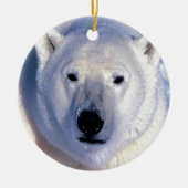 Polar Beer kerstversiering Keramisch Ornament (Voorkant)