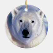 Polar Beer kerstversiering Keramisch Ornament (Achterkant)