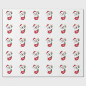 Polar Beer kerstwinter Cadeaupapier (Vlak)