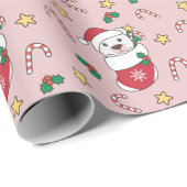 Polar Beer kerstwinter Cadeaupapier (Rol Hoek)