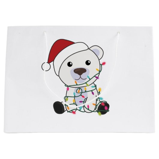 Polar Beer kerstwinter Groot Cadeauzakje (Voorkant)