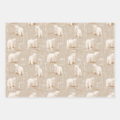 Polar Beer Kerstwinter Inpakpapier Vel (Voorkant 3)