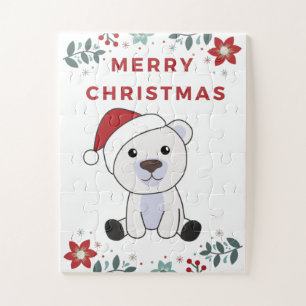 Polar Beer kerstwinter Legpuzzel