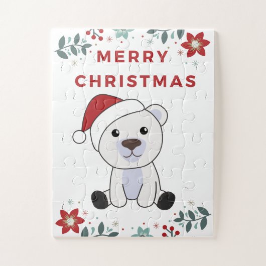 Polar Beer kerstwinter Legpuzzel (Verticaal)