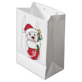 Polar Beer kerstwinter Medium Cadeauzakje (Voorkant Gekanteld)