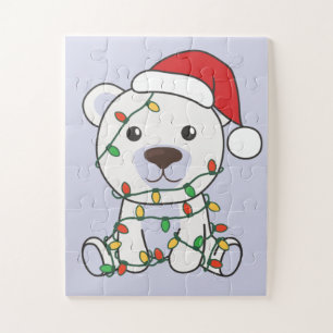 Polar Beer Kerstwinter Polar Beren Ji Legpuzzel