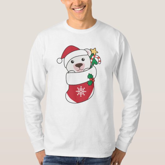 Polar Beer kerstwinter T-shirt (Voorkant)