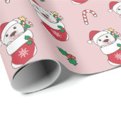 Polar Beer kerstwinter winterdieren Polar Wra Cadeaupapier (Rol Hoek)