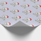 Polar Beer Kerstwinterdieren Polar Beren Wr Cadeaupapier (Hoek)