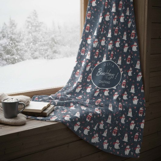 Polar Beer Knuffels Kerstjaar ID851 Fleece Deken