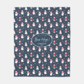 Polar Beer Knuffels Kerstjaar ID851 Fleece Deken (Voorkant)