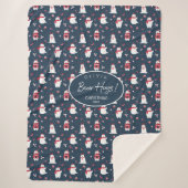 Polar Beer Knuffels Kerstjaar ID851 Sherpa Deken (Voorkant)