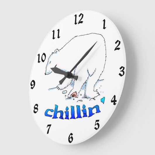 Polar Beer Koude wandklok (Hoek)