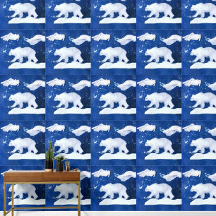 Polar Beer Kunst door Kinderen Behang