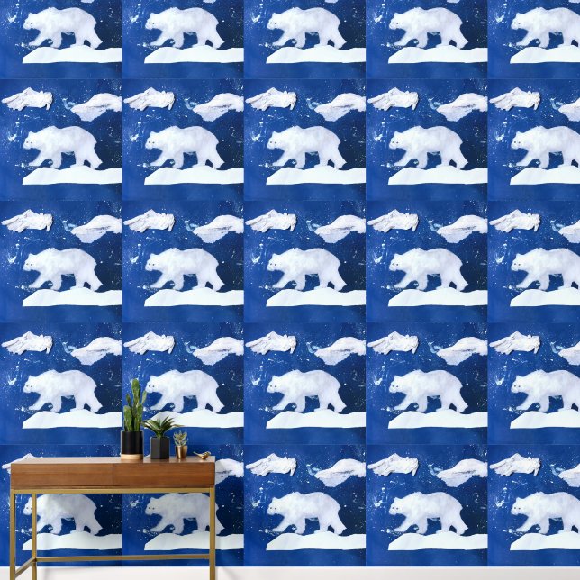 Polar Beer Kunst door Kinderen Behang (Hal)