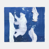 Polar Beer "Kunst voor kinderen" Fleece Deken (Voorkant (Horizontaal))