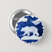 Polar Beer "Kunst voor kinderen" Ronde Button 5,7 Cm (Voorkant /achterkant)