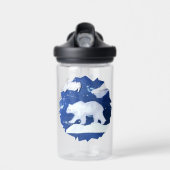 Polar Beer "Kunst voor kinderen" Waterfles (Voorkant)