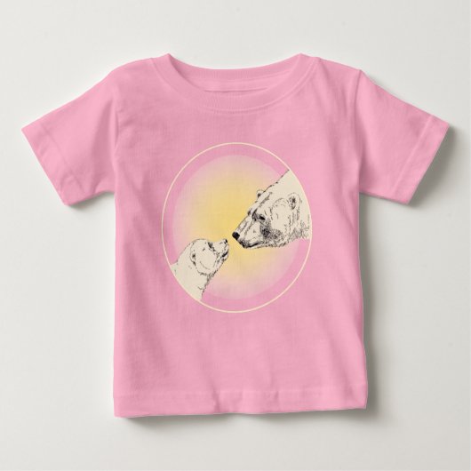 Polar Beer Kus Baby Shirt Polar Beer welp T-shirt (Voorkant)