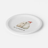 Polar Beer Liefde Kerst Papieren Bordje (Gekanteld)