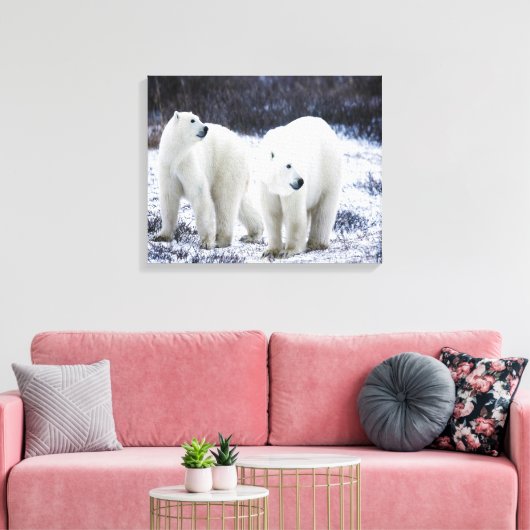 Polar Beer Love Canvas Afdruk (Insitu (Woonkamer))