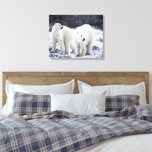 Polar Beer Love Canvas Afdruk (Insitu (Slaapkamer))