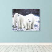 Polar Beer Love Canvas Afdruk (Insitu (Houten vloer))