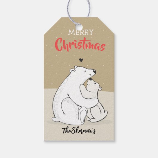 Polar Beer Love kerstcadeaus Cadeaulabel (Voorkant)