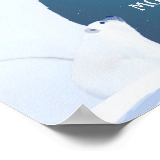 Polar Beer Love Northern Light Winter Poster (Hoek)