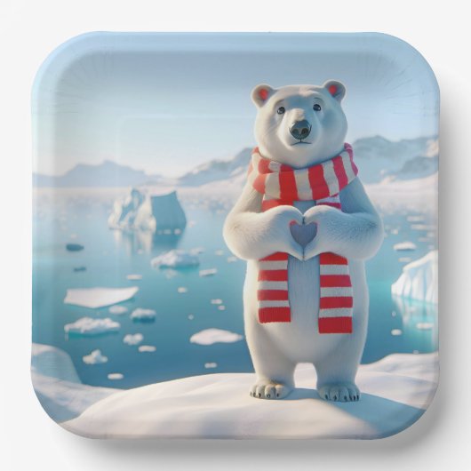 Polar Beer Love Papieren Bordje (Voorkant)
