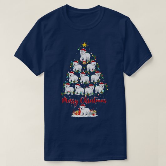 Polar Beer Lover Matching Santa Polar Beer Christm T-shirt (Design voorkant)