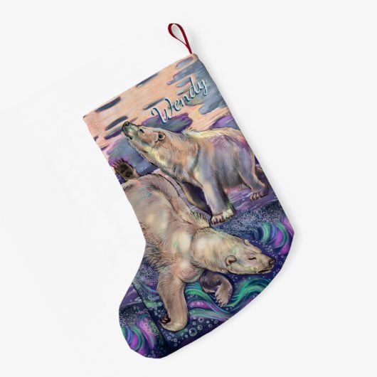 Polar Beer Magic Small Kerstmis Stocking Kleine Kerstsok (Achterkant (Hangend))
