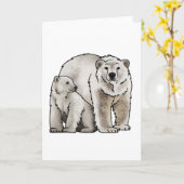 Polar Beer Mam Card Kaart (Gele Bloem)