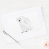 Polar Beer Mam en Cub Rechthoekige Sticker (Envelop)