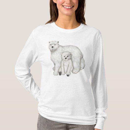 Polar Beer Mam en Cub T-shirt (Voorkant)