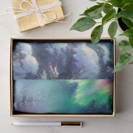 Polar Beer Mama & Cubs Noorderlicht Decoupage Tissuepapier (Geschenk)