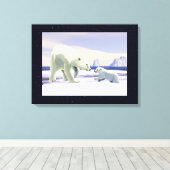 Polar Beer - Mama Nose Best Canvas Afdruk (Insitu (Houten vloer))
