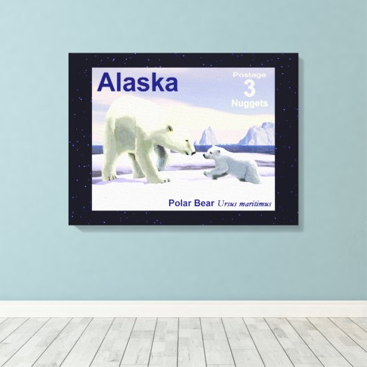 Polar Beer - Mama Nose Best Canvas Afdruk (Insitu (Houten vloer))