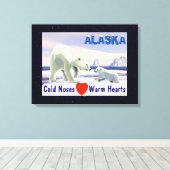 Polar Beer - Mama Nose Best Canvas Afdruk (Insitu (Houten vloer))