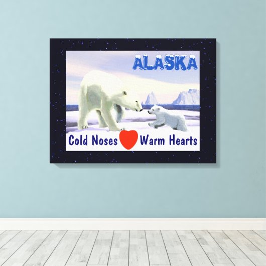 Polar Beer - Mama Nose Best Canvas Afdruk (Insitu (Houten vloer))