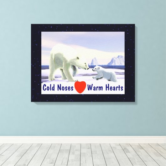 Polar Beer - Mama Nose Best Canvas Afdruk (Insitu (Houten vloer))