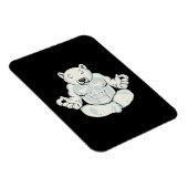 Polar Beer Meditation Gift Yoga Lover Women Yoga Magneet (Rechterzijde)