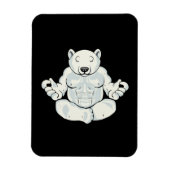 Polar Beer Meditation Gift Yoga Lover Women Yoga Magneet (Verticaal)