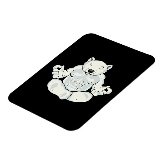 Polar Beer Meditation Gift Yoga Lover Women Yoga Magneet (Linkerzijde)