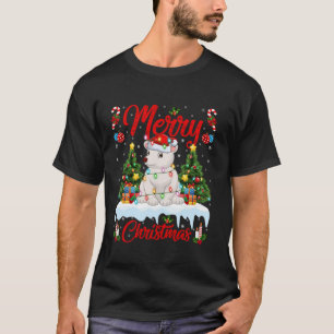Polar Beer Merry Christmas Tree Lights Santa Polar T-shirt