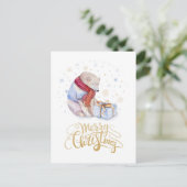 Polar Beer Merry kerst Feestdagenkaart (Staand voorkant)