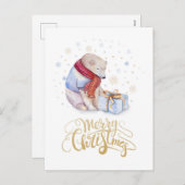 Polar Beer Merry kerst Feestdagenkaart (Voorkant / Achterkant)