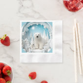 Polar Beer met Cub Arctic Ocean White Winter Servet (Insitu)