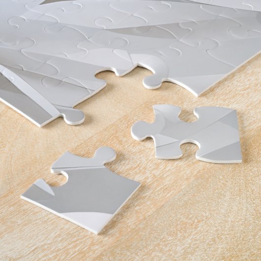 Polar Beer met Cub Arctische Oceaan gepersonalisee Legpuzzel (Zijkant)