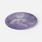 Polar Beer met Cub Wildlife Fantasy Art Papieren Bordje (Gekanteld)